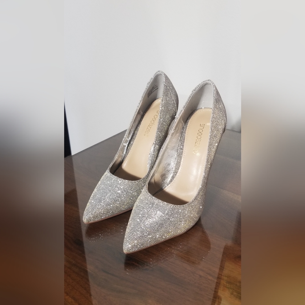Silver Lurex Pump 6.5
